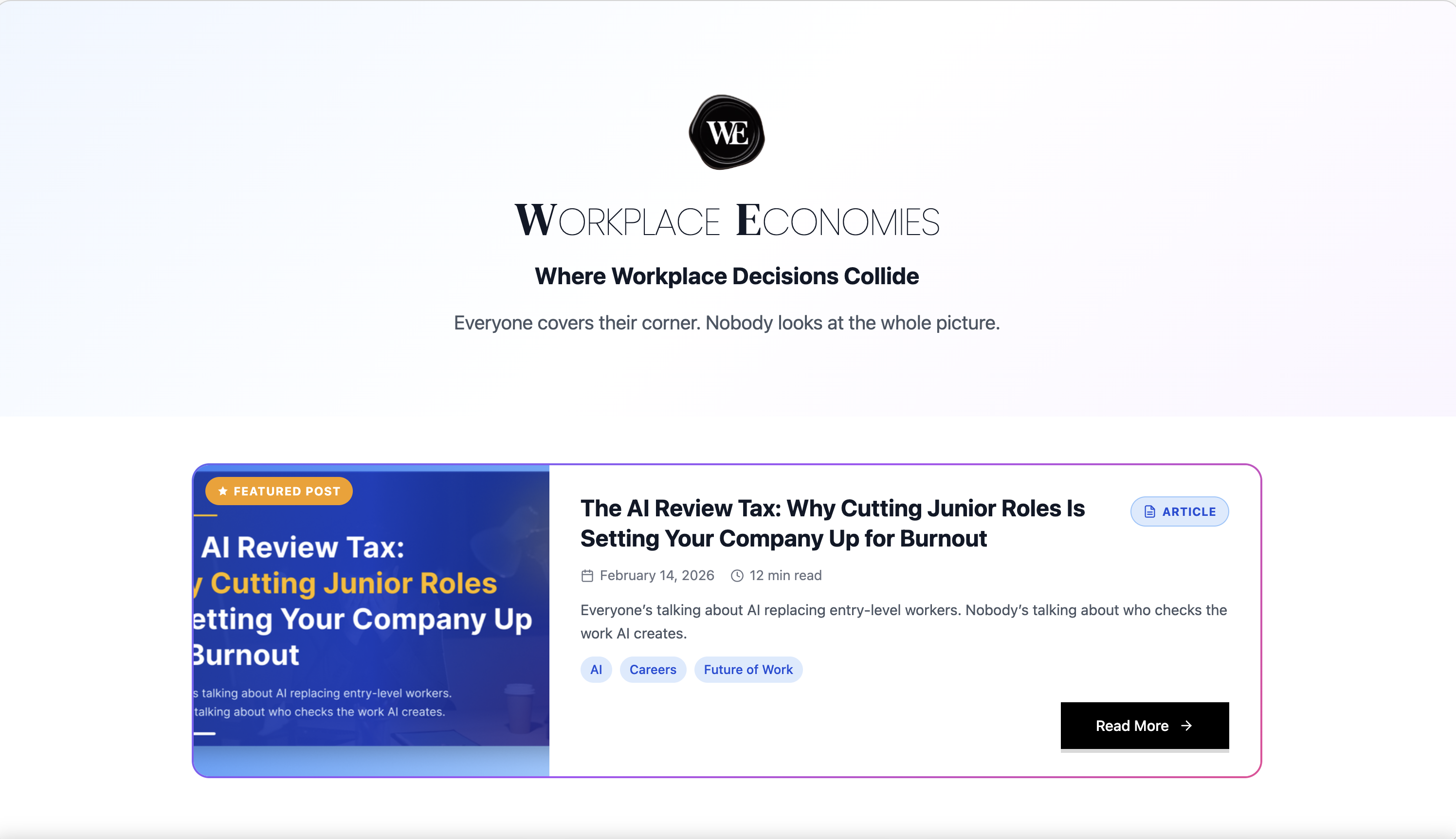 Workplace Economies